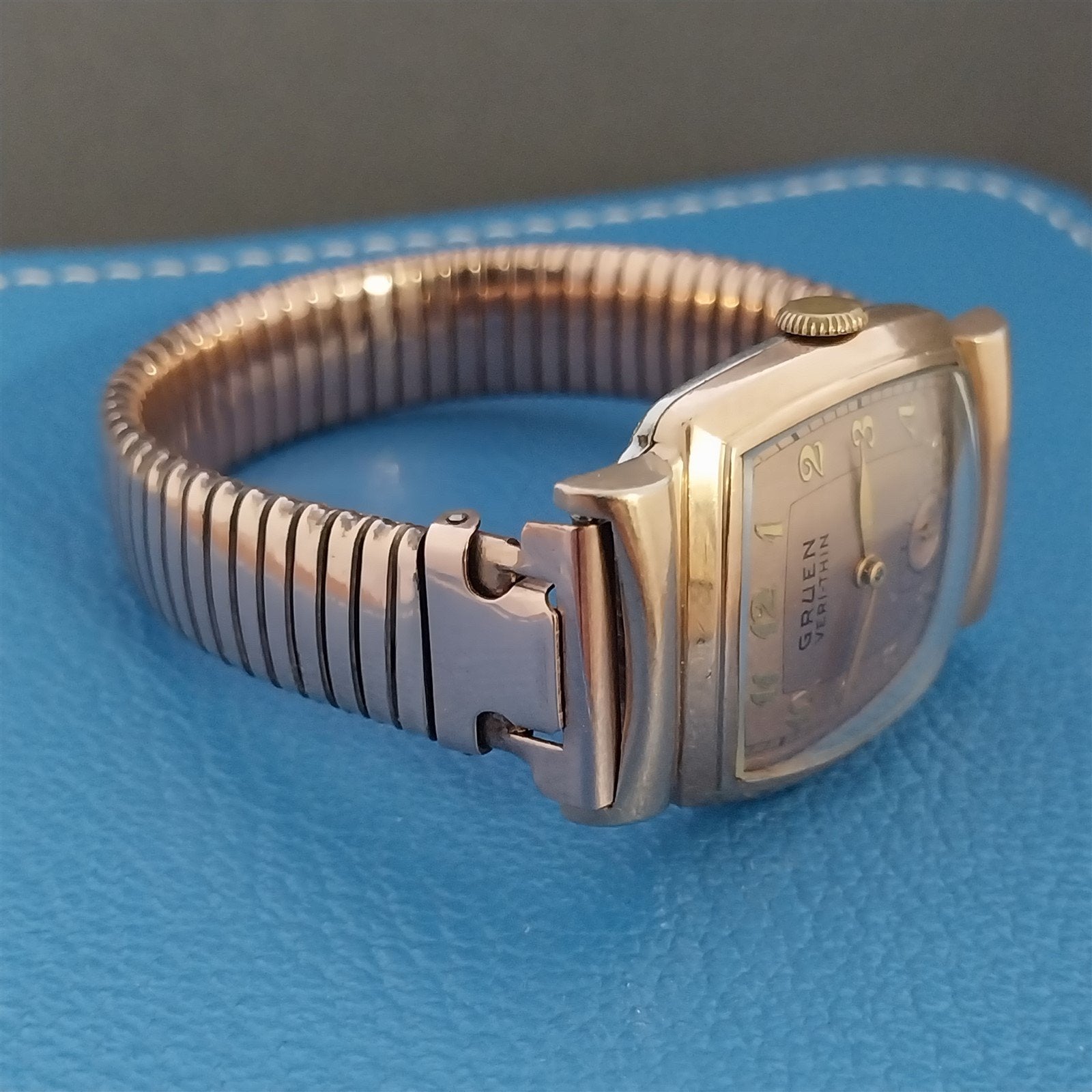 Vintage 5/8" Bliss USA 10k Rose Gold-Filled Wire Lug Short Unused Watch Band