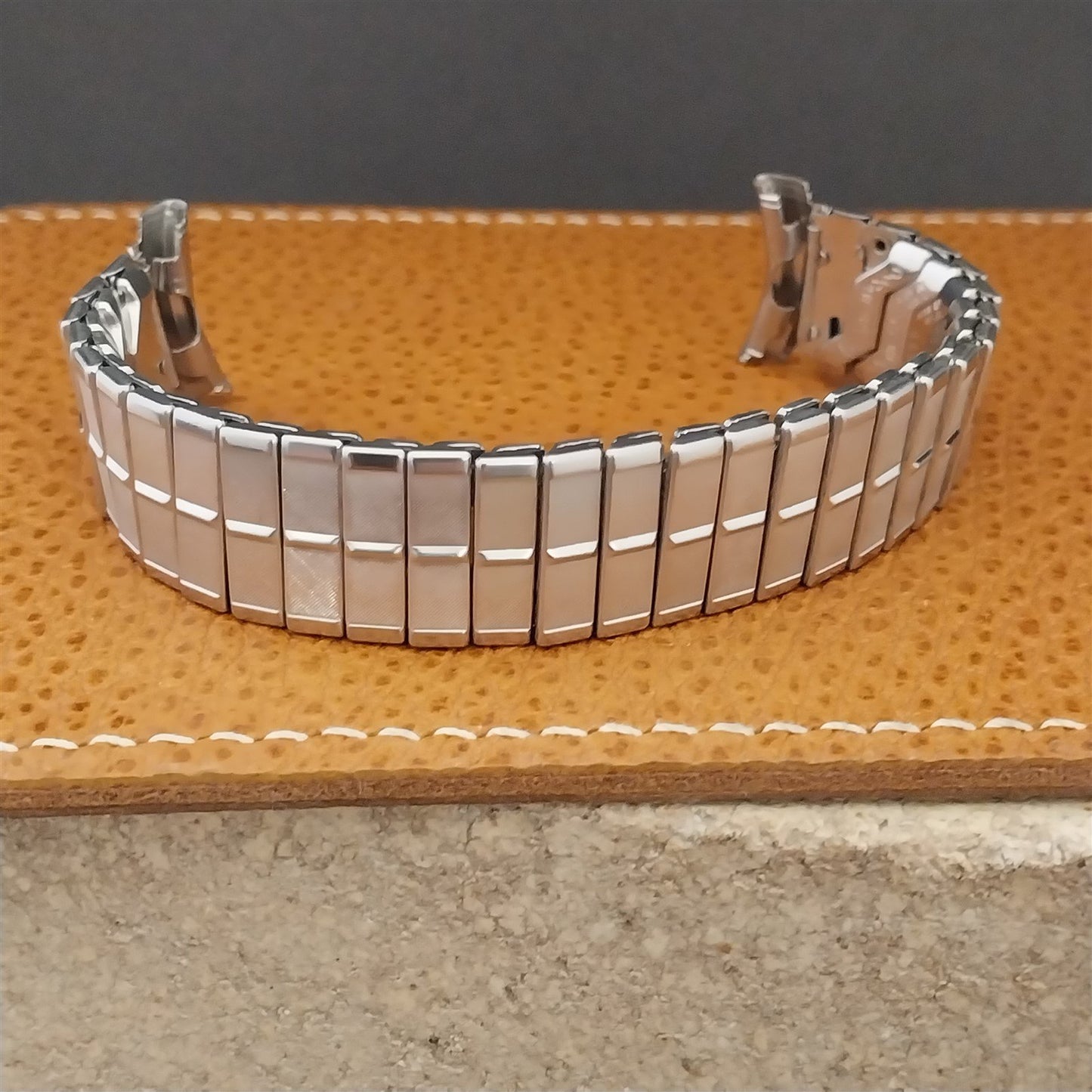 Vintage 1950s Stainless Steel Duchess Benrus Unused Expansion Watch Band