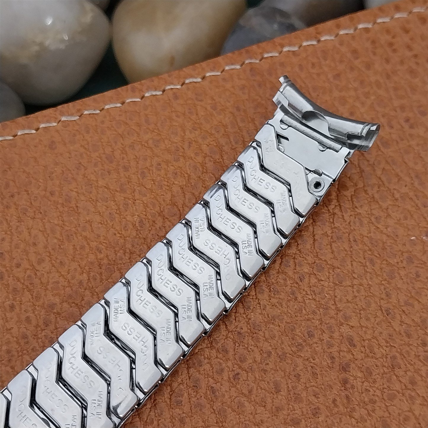 Vintage 1950s Stainless Steel Duchess Benrus Unused Expansion Watch Band