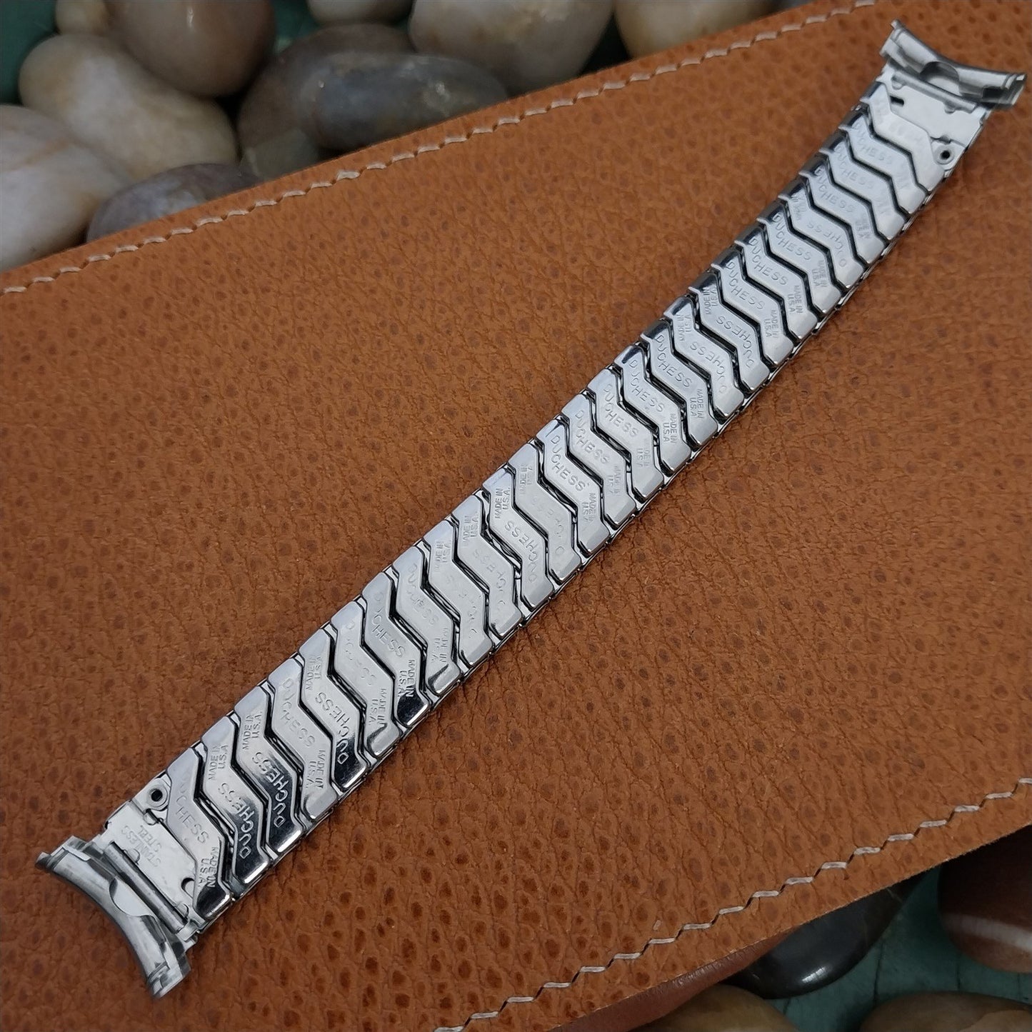 Vintage 1950s Stainless Steel Duchess Benrus Unused Expansion Watch Band