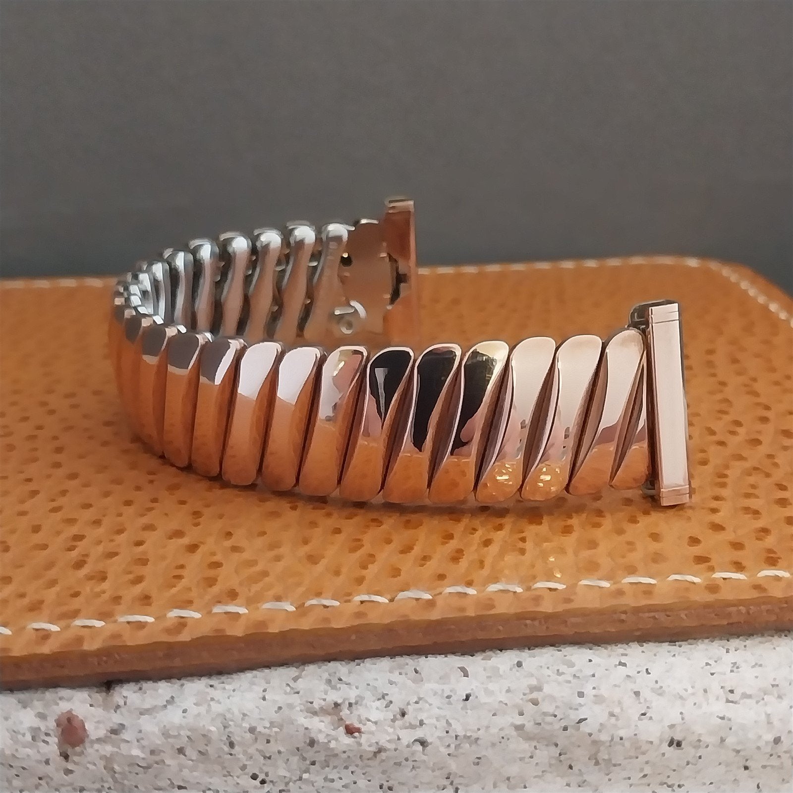 Rose Gold-Filled 19mm 18mm 16mm Bellavance Short Unused 1950s Vintage Watch Band