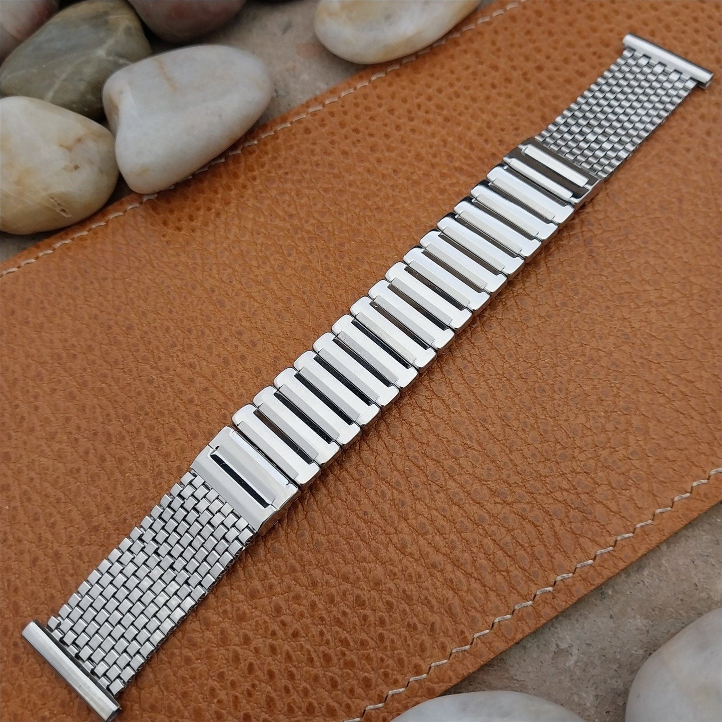 19mm Royal Mesh JB Champion 18-8 Stainless Steel 1950s Vintage Watch Band