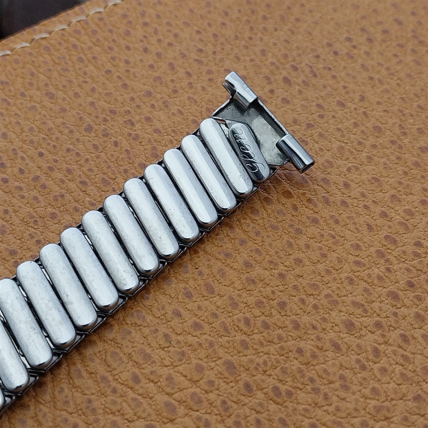 16mm 18mm 19mm Stainless Steel Expansion 1950s Vintage Watch Band Glen USA