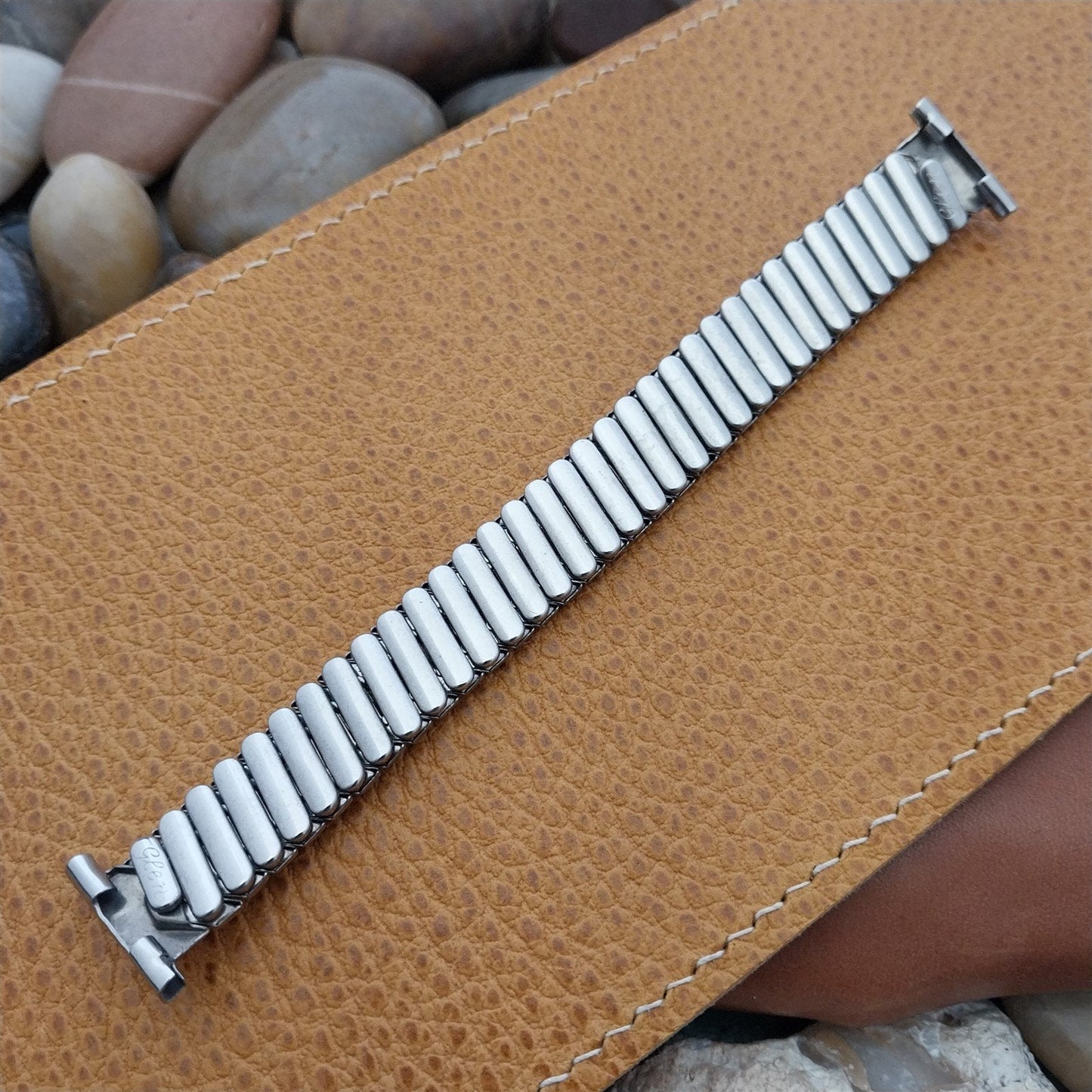 16mm 18mm 19mm Stainless Steel Expansion 1950s Vintage Watch Band Glen USA