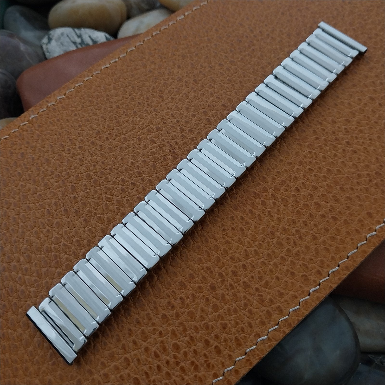 18mm 19mm JB Champion USA Wide Stainless Steel Unused 1950s Vintage Watch Band