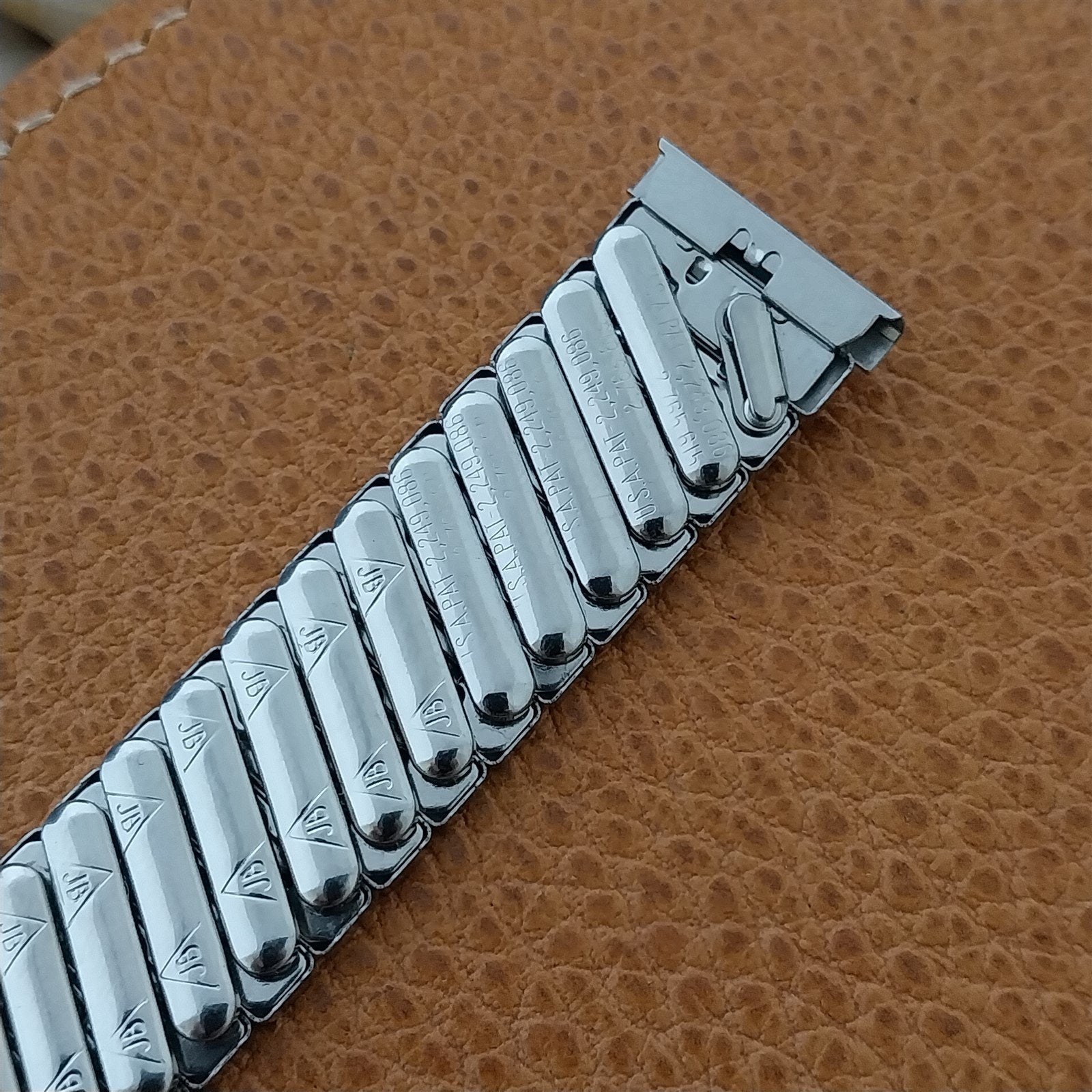 18mm 19mm JB Champion USA Wide Stainless Steel Unused 1950s Vintage Watch Band