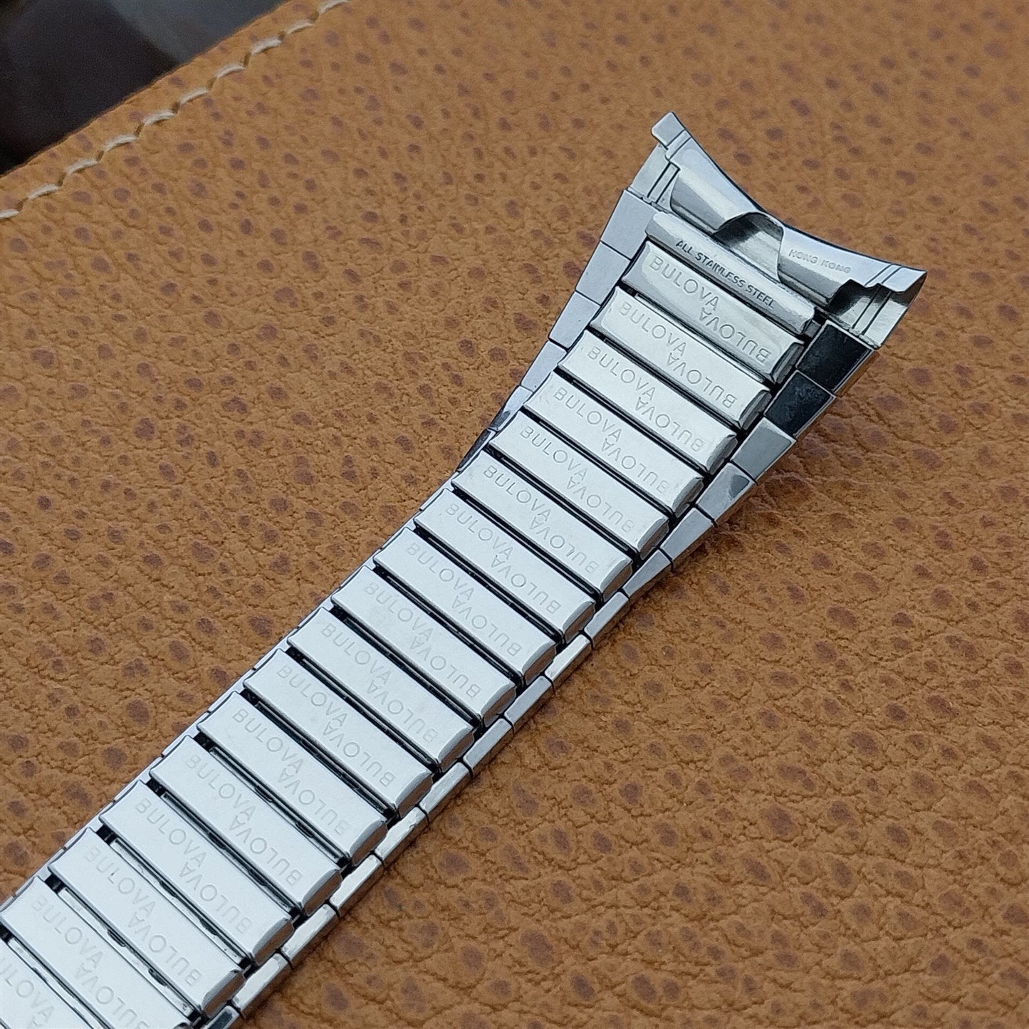 22mm Bulova Stainless Steel Expansion Classic Unused 1970s Vintage Watch Band