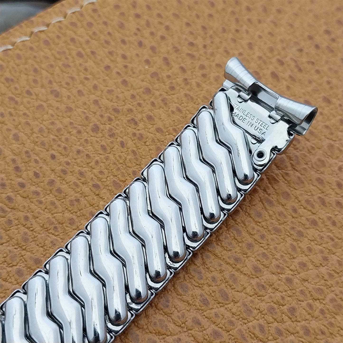 17.2mm 11/16" Stainless Steel Expansion Eton USA Unused 1950s Vintage Watch Band