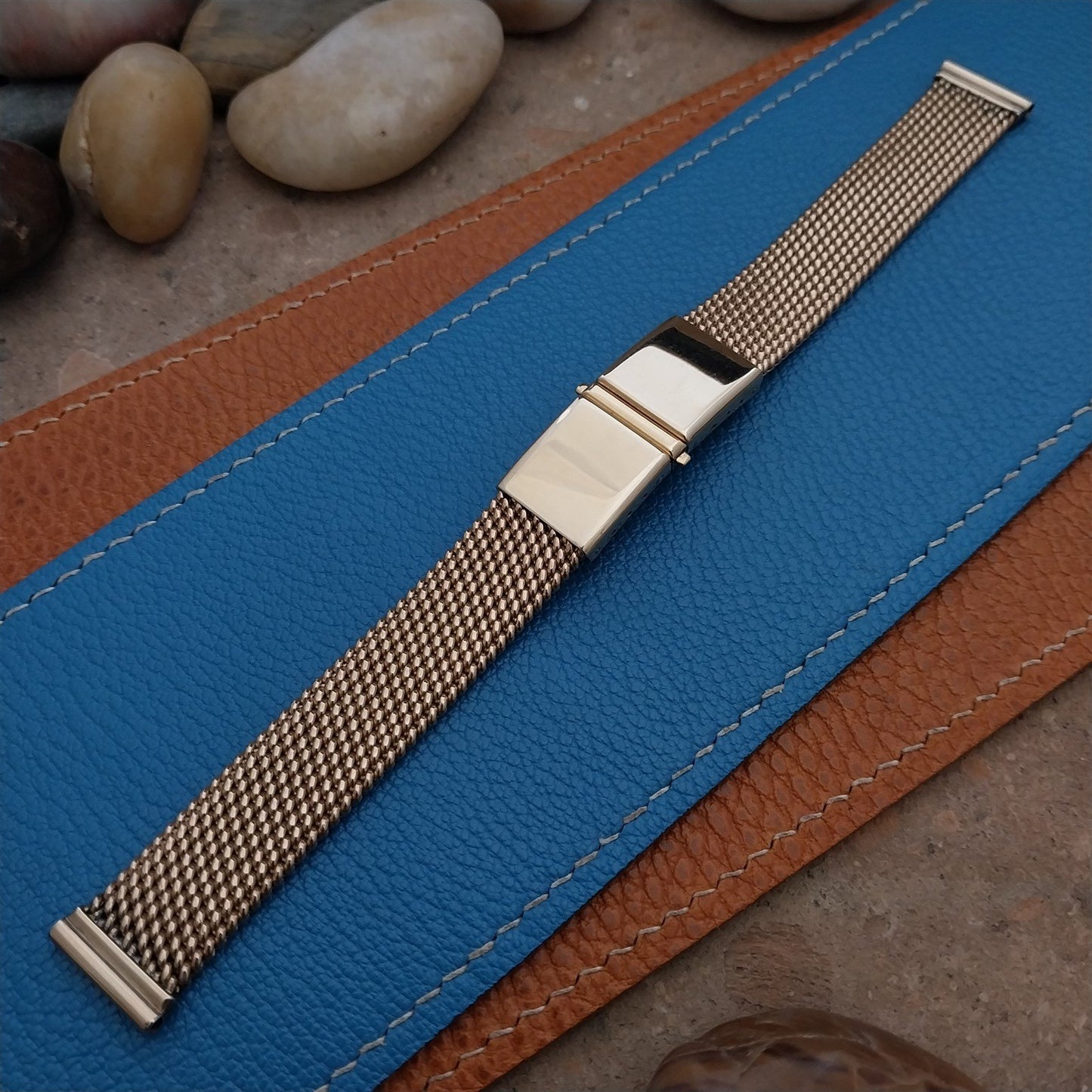 Vintage 5/8" Gold-Filled Mesh Kreisler Long Unused 1940s Classic Watch Band