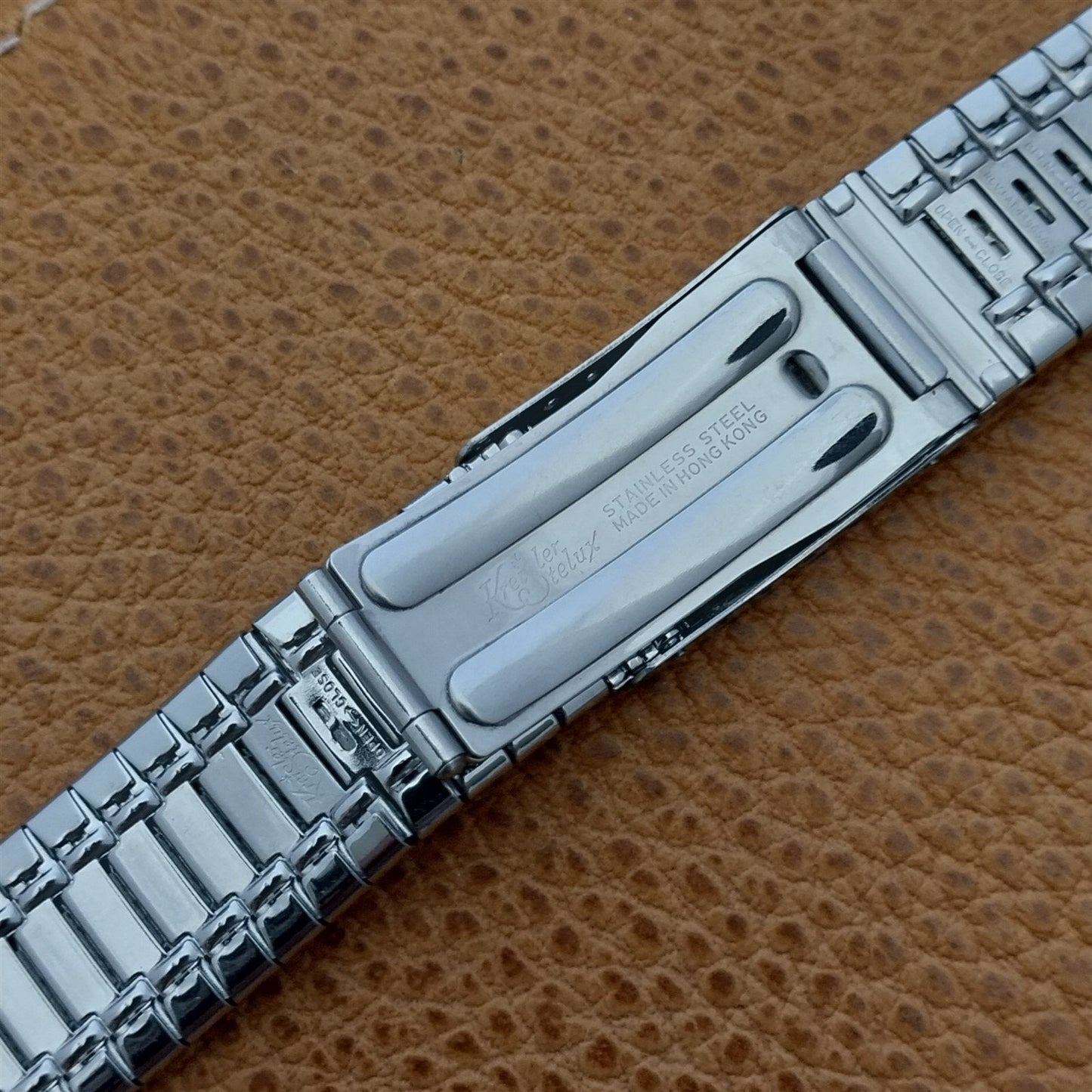 18mm 19mm 17mm Stainless Steel Kreisler Stelux Unused 1970s Vintage Watch Band