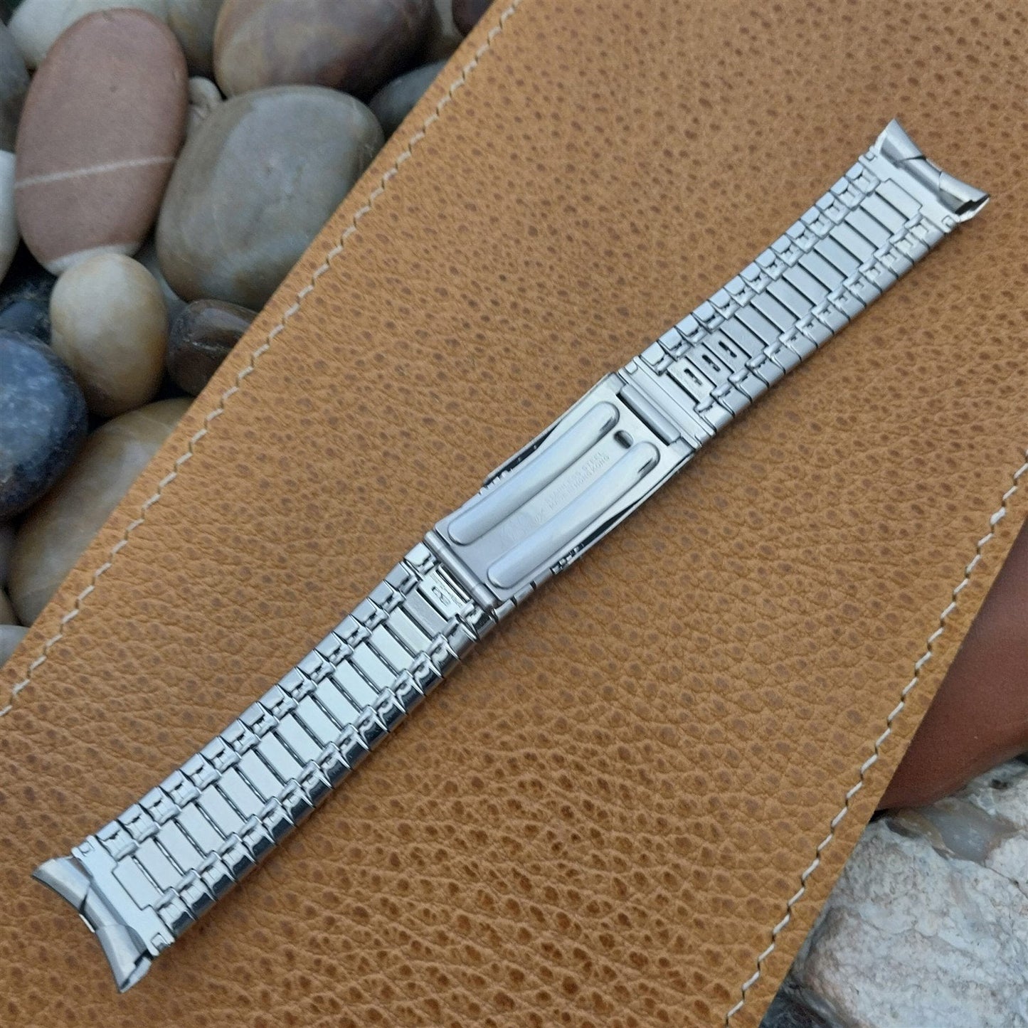 18mm 19mm 17mm Stainless Steel Kreisler Stelux Unused 1970s Vintage Watch Band