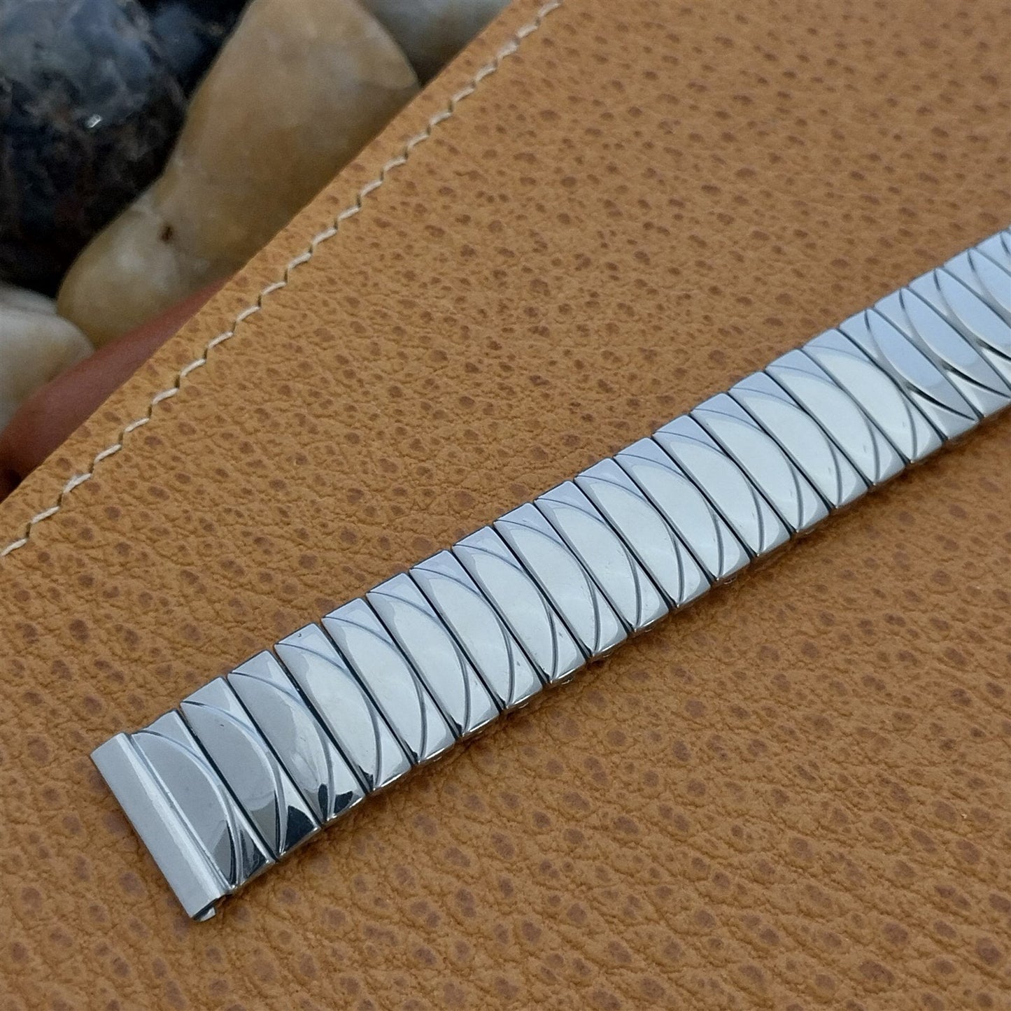 5/8" Foster USA Stainless Steel Expansion Unused 1950s Vintage Watch Band