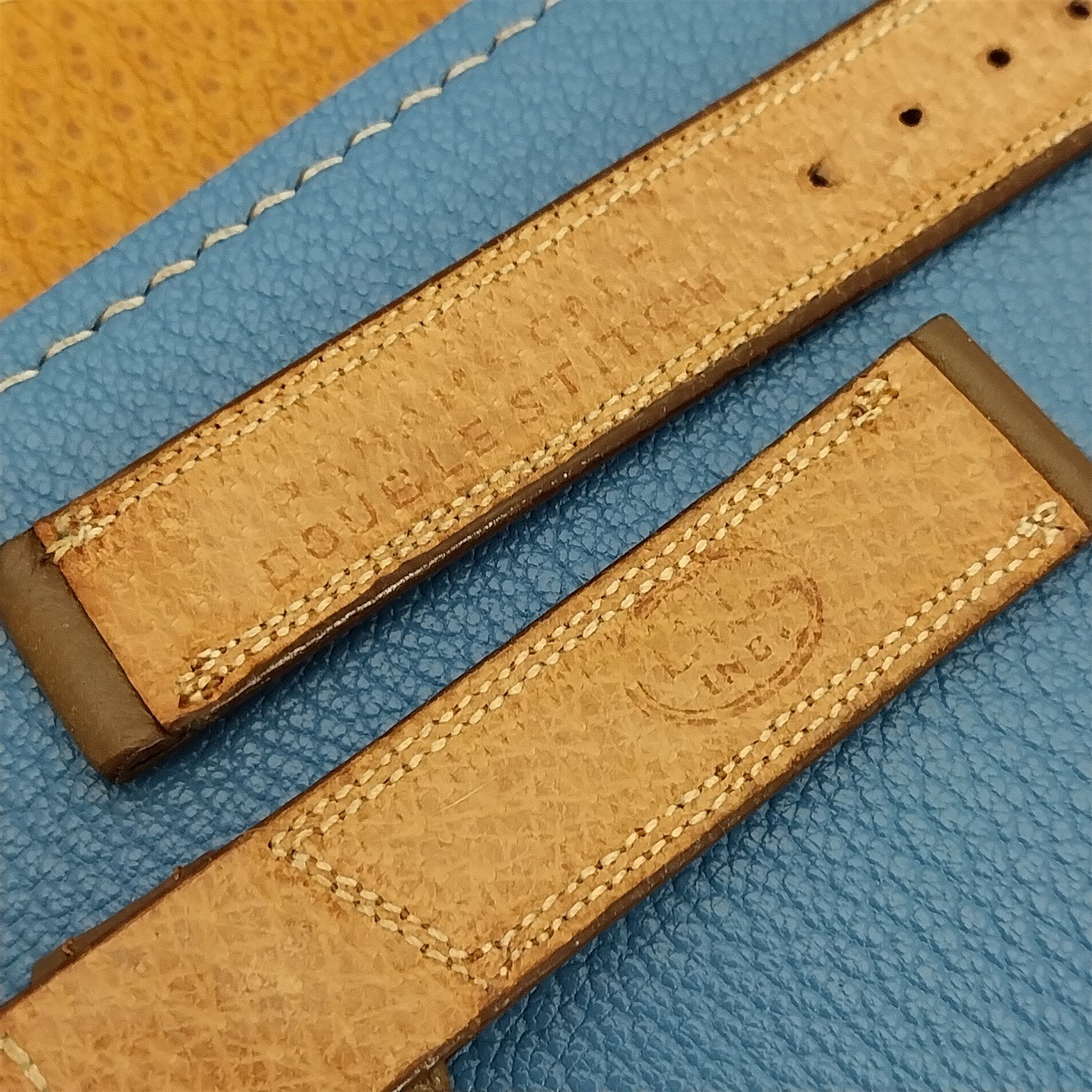 5/8 Double-Stitch Panama Calf Rare 1950s USA Made nos Vintage Watch Band