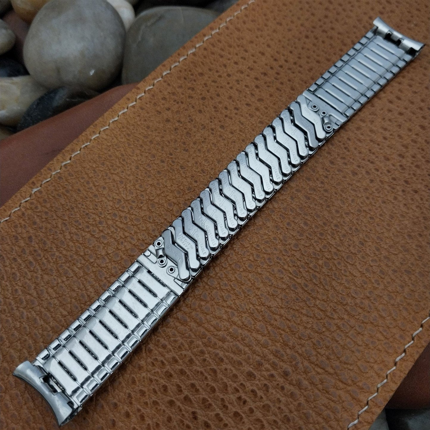 17.2mm 11/16" Stainless Steel Baldwin Unused Classic 1960s Vintage Watch Band