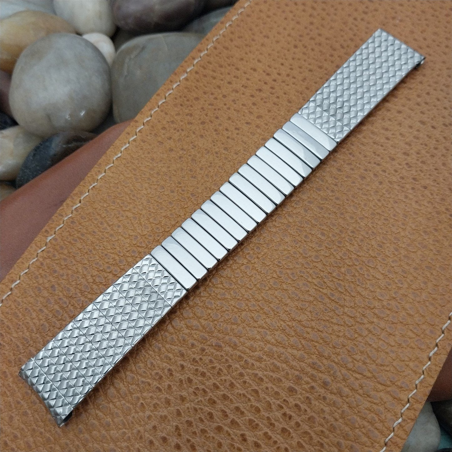 17.2mm 11/16" Stainless Steel Baldwin Unused Classic 1960s Vintage Watch Band