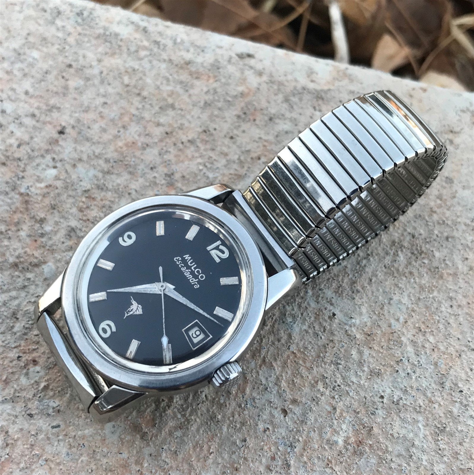 Forstner 19mm 18mm Stainless Steel Expansion 1950s Unused Vintage Watch Band