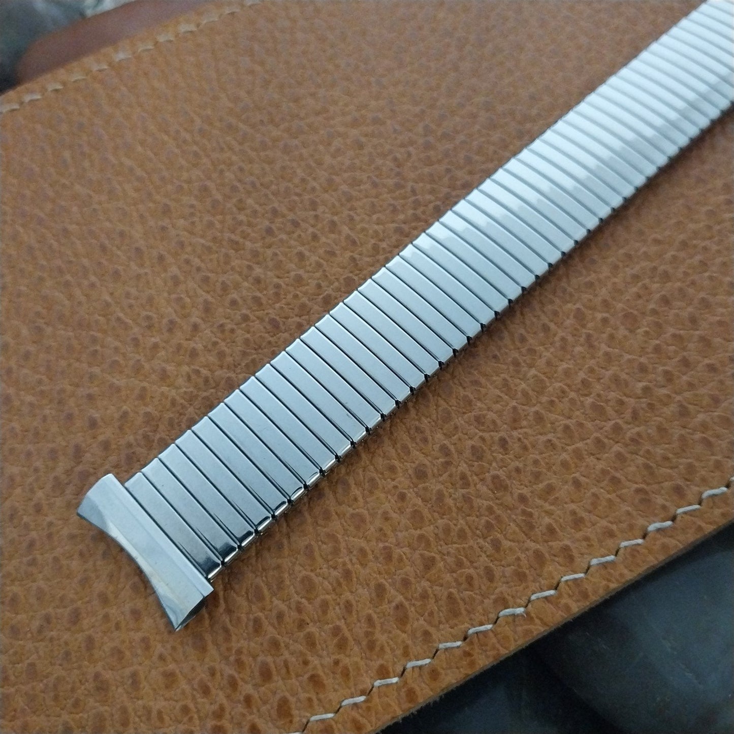 Forstner 19mm 18mm Stainless Steel Expansion 1950s Unused Vintage Watch Band