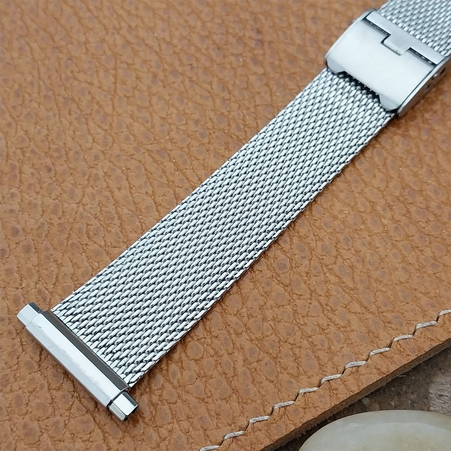 Stainless Steel Mesh 1960s-1970s nos Vintage Watch Band 19mm 20mm 22mm