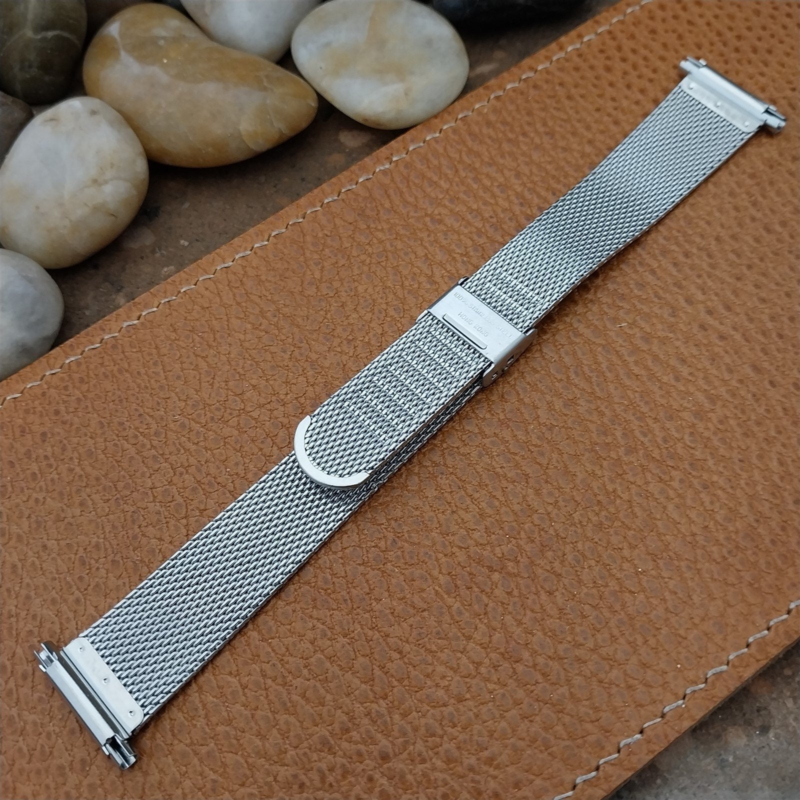 Stainless Steel Mesh 1960s-1970s nos Vintage Watch Band 19mm 20mm 22mm