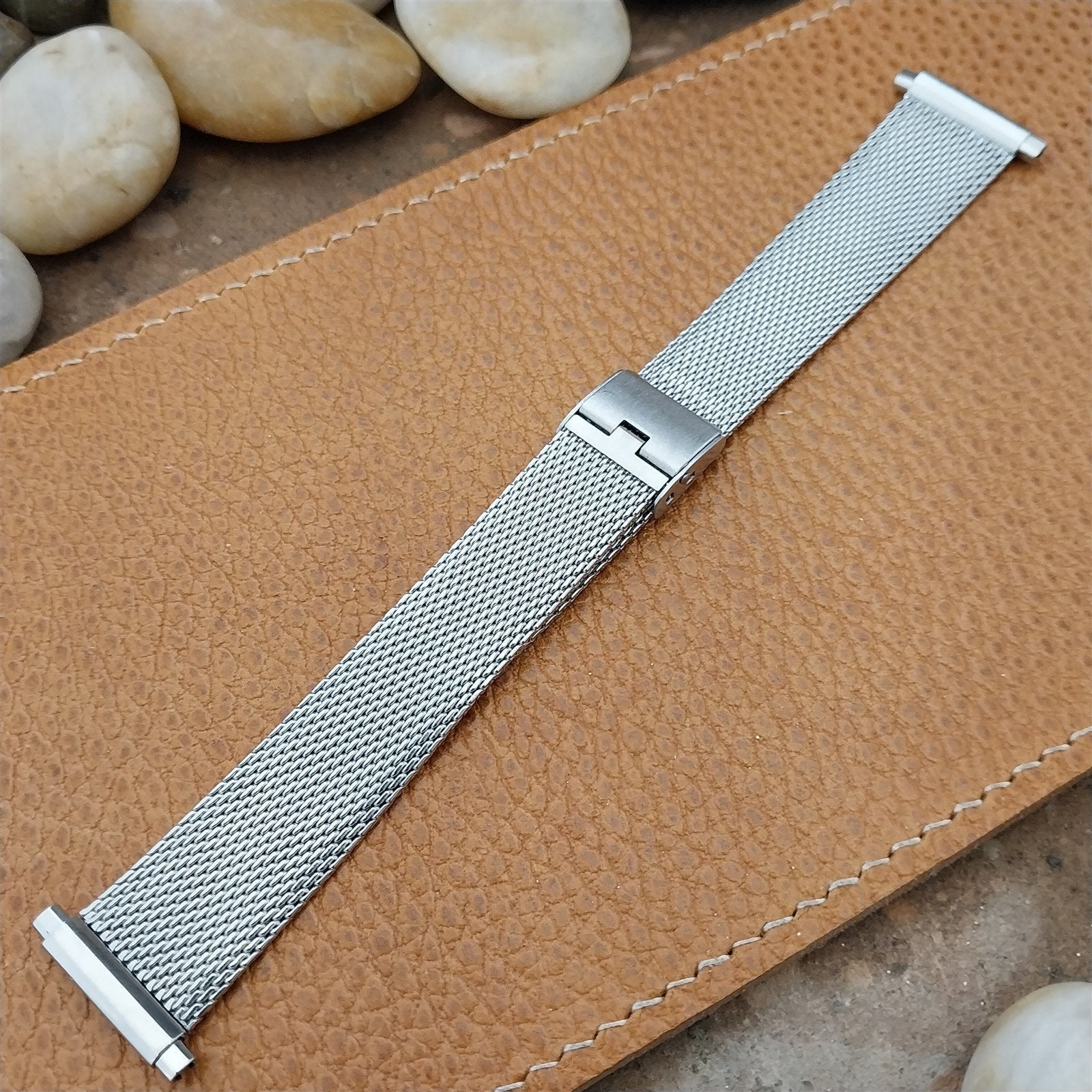Stainless Steel Mesh 1960s-1970s nos Vintage Watch Band 19mm 20mm 22mm