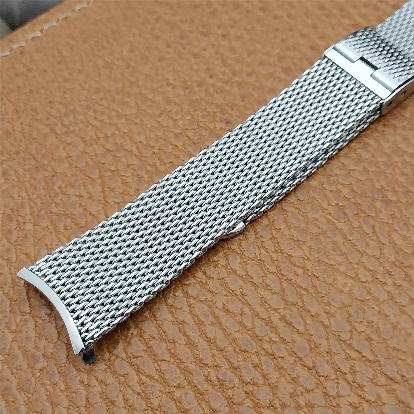 Stainless Steel Mesh JB Champion USA Calendar nos 1960s Vintage Watch Band