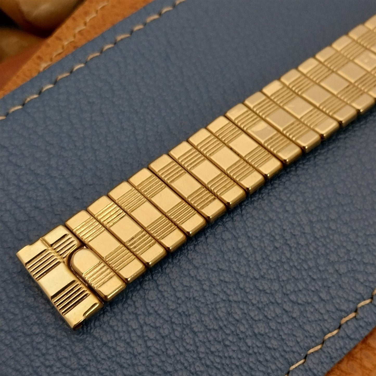 Vintage 5/8" Borden 10k Gold-Filled Classic Expansion Unused 1950s Watch Band