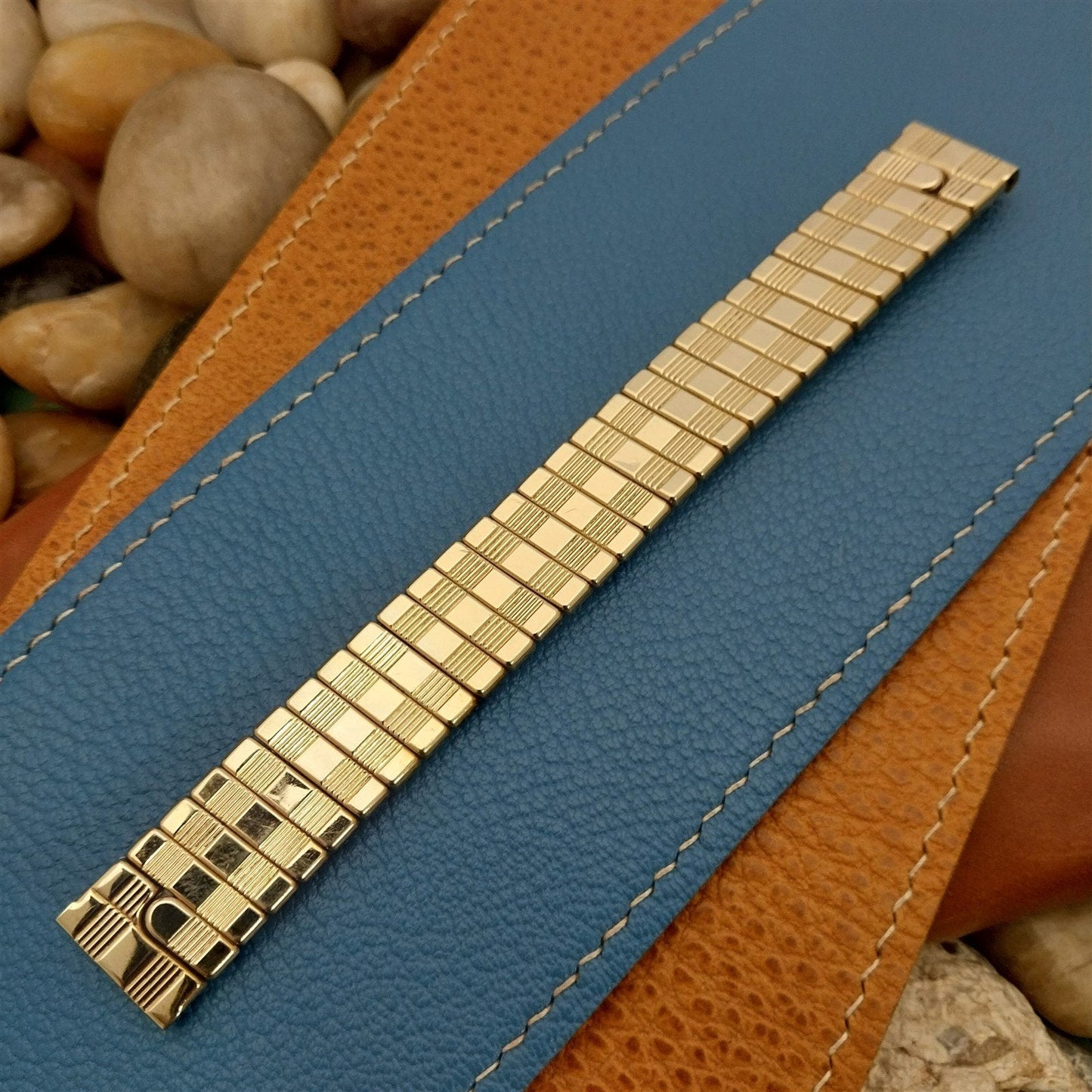 Vintage 5/8" Borden 10k Gold-Filled Classic Expansion Unused 1950s Watch Band