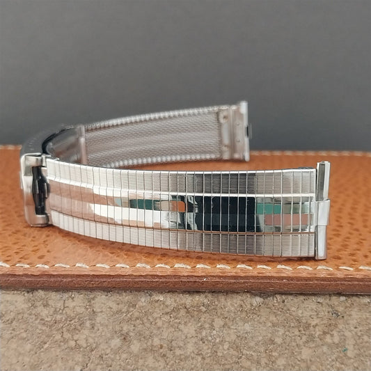 18mm 19mm 1960s Long JB Champion Classic Stainless Steel nos Vintage Watch Band