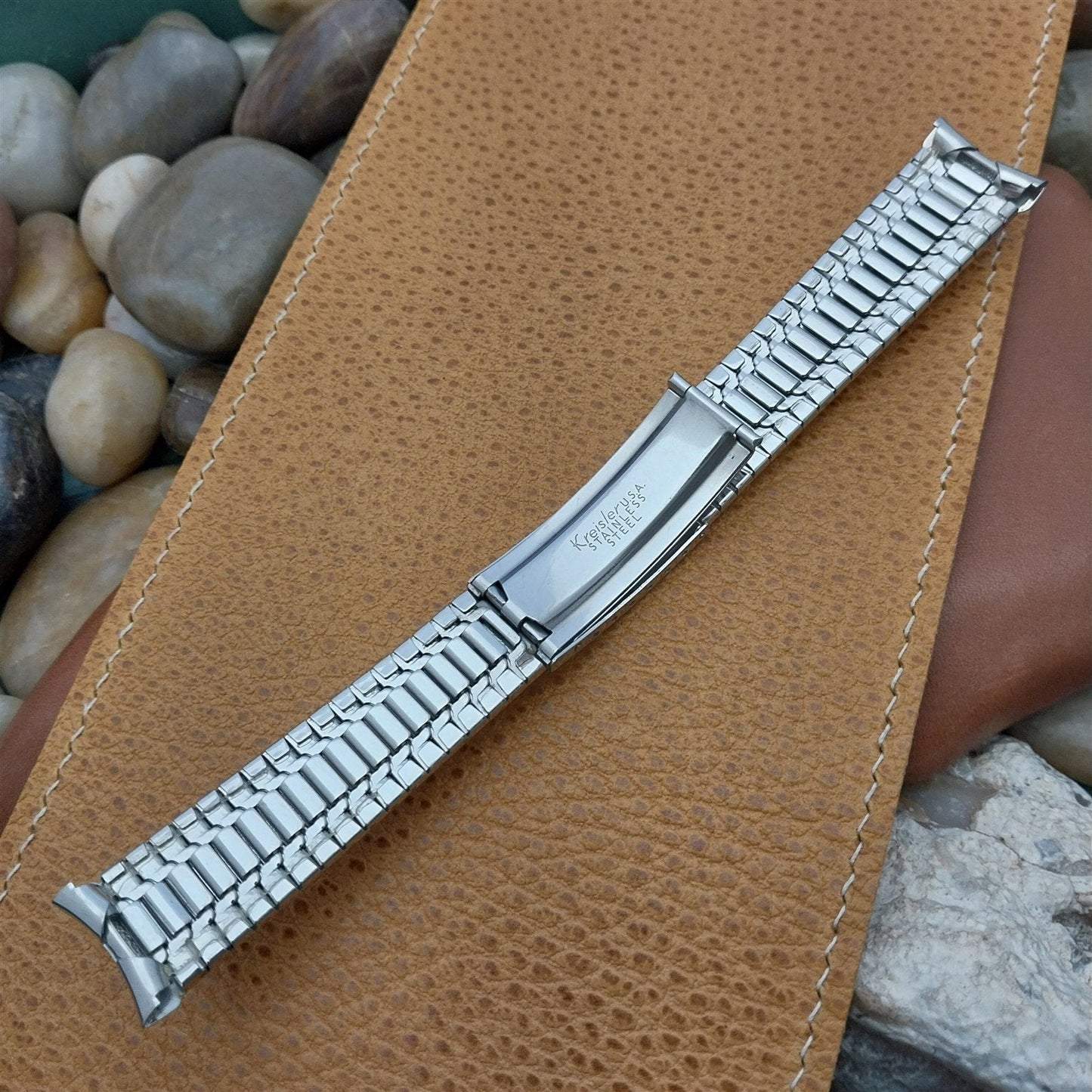 19mm 18mm 1960s Stainless Steel Classic Kreisler USA Unused Vintage Watch Band