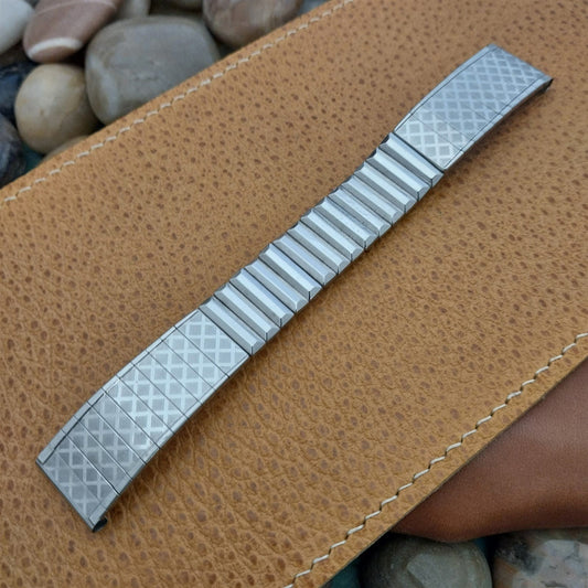 17.2mm 11/16" Mira-Flex Stainless Steel nos 1960s Unused Vintage Watch Band