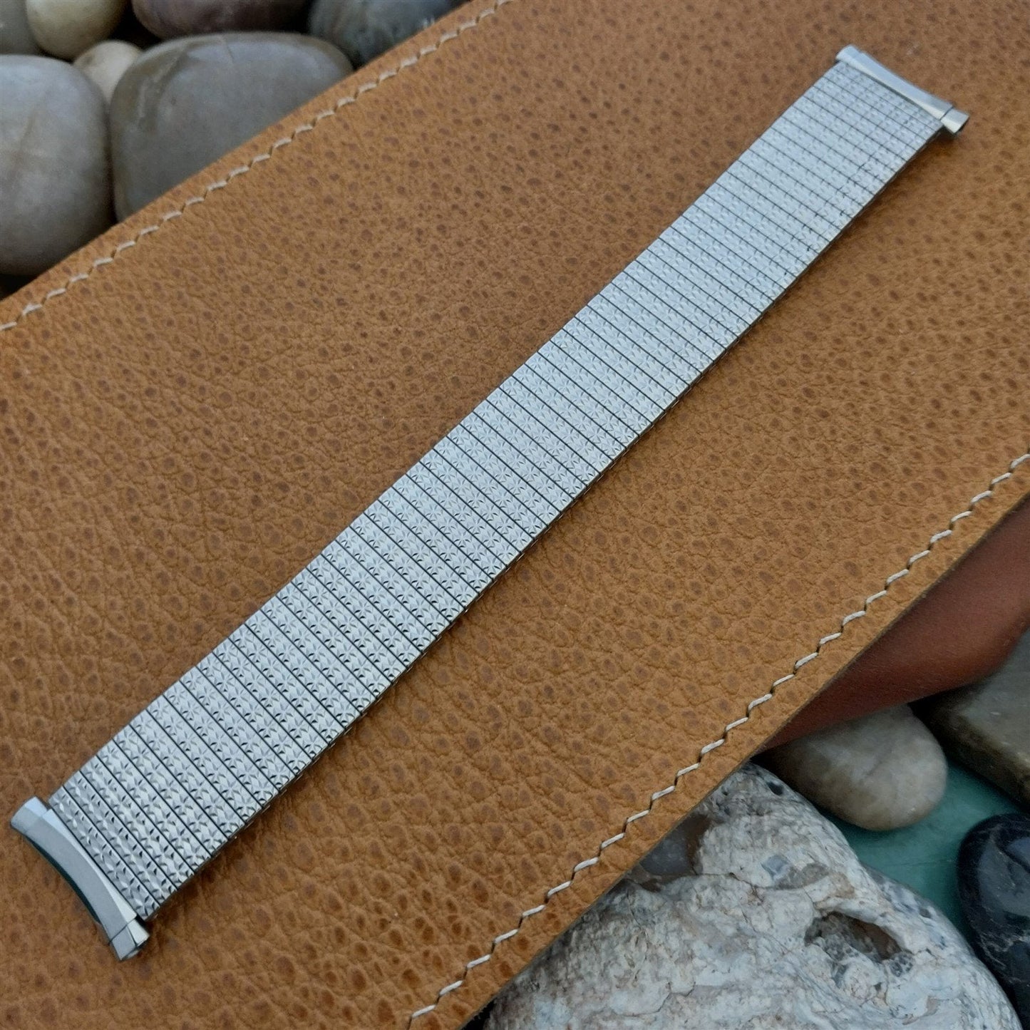 Vintage Bulova 20mm 19mm 18mm 1970s Thinline Stainless Steel Unused Watch Band