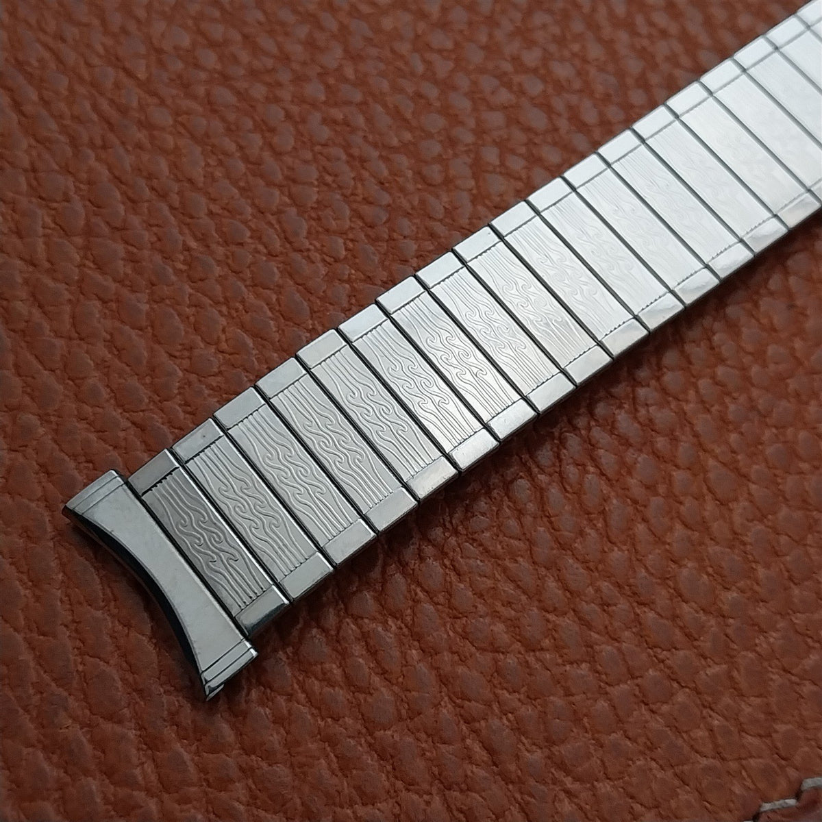 19mm 18mm 17mm Bulova Stainless Steel 1970s Unused Vintage Watch Band