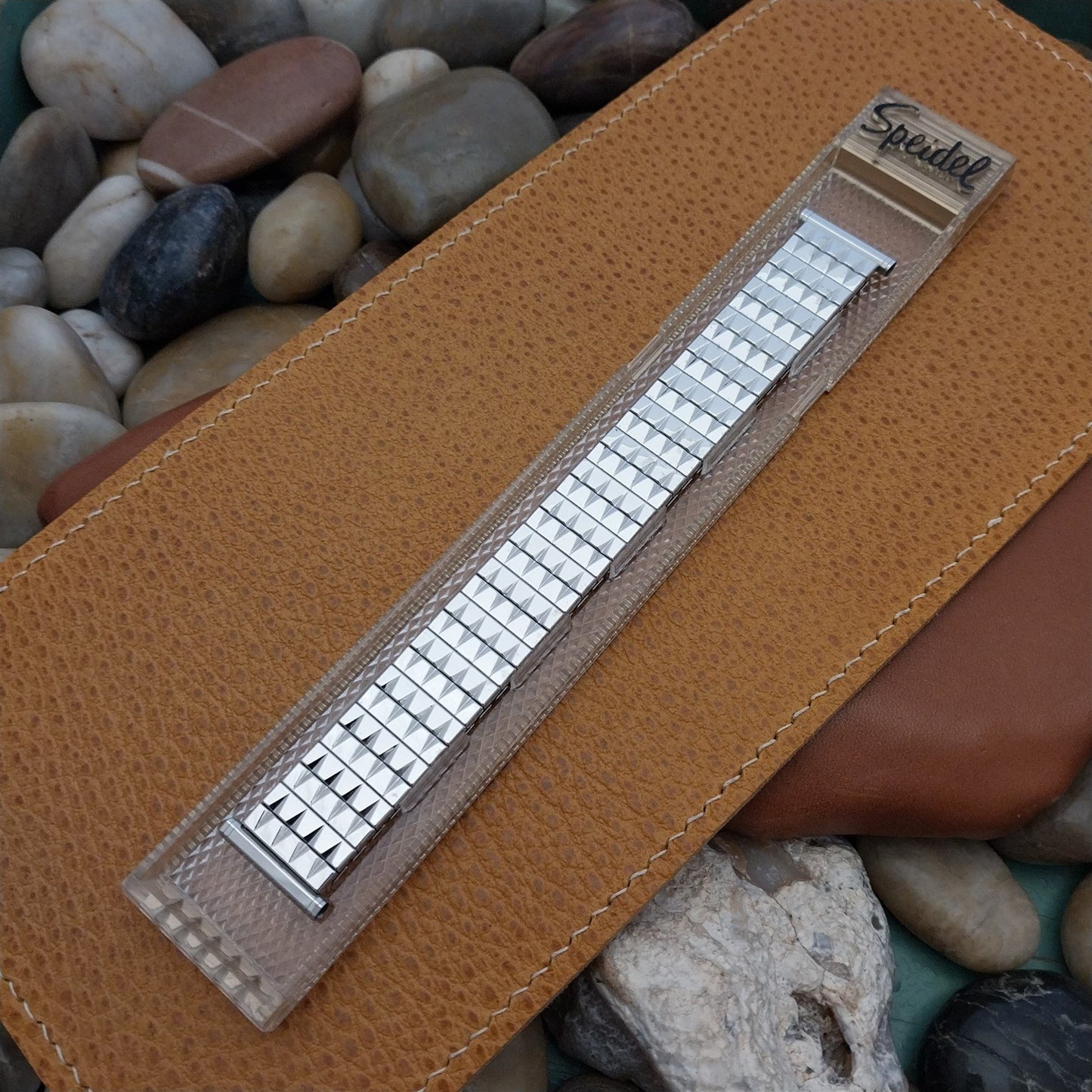 Classic White Gold-Filled Speidel USA 60s Vintage Watch Band nos 16mm 18mm 19mm