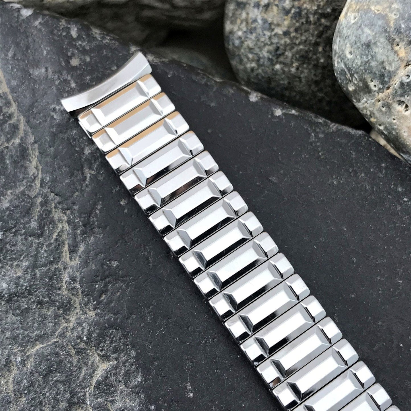 17.2mm Stainless Steel Expansion Admiral USA Unused nos Vintage Watch Band