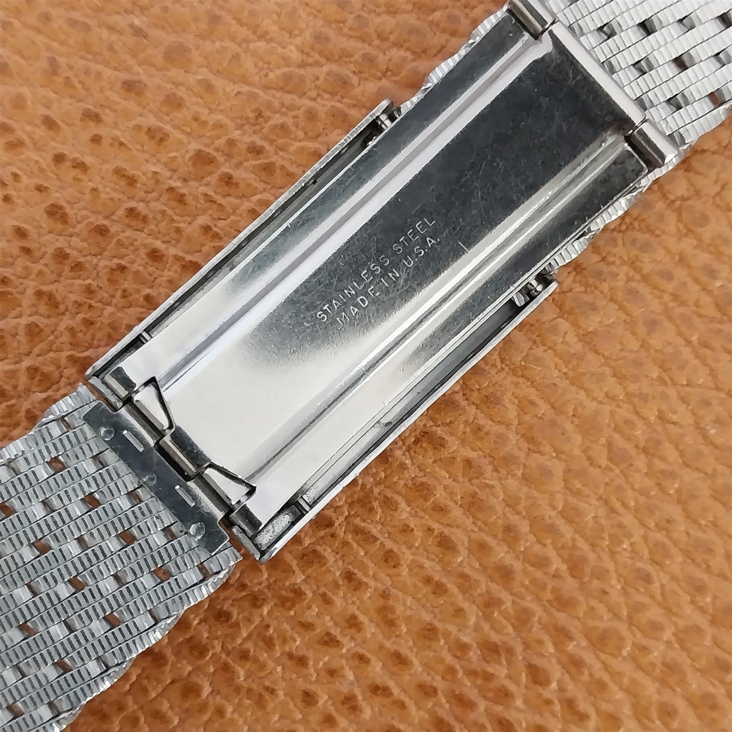 17.2mm 11/16" Stainless Steel Mesh Kreisler Unused 1960s Vintage Watch Band