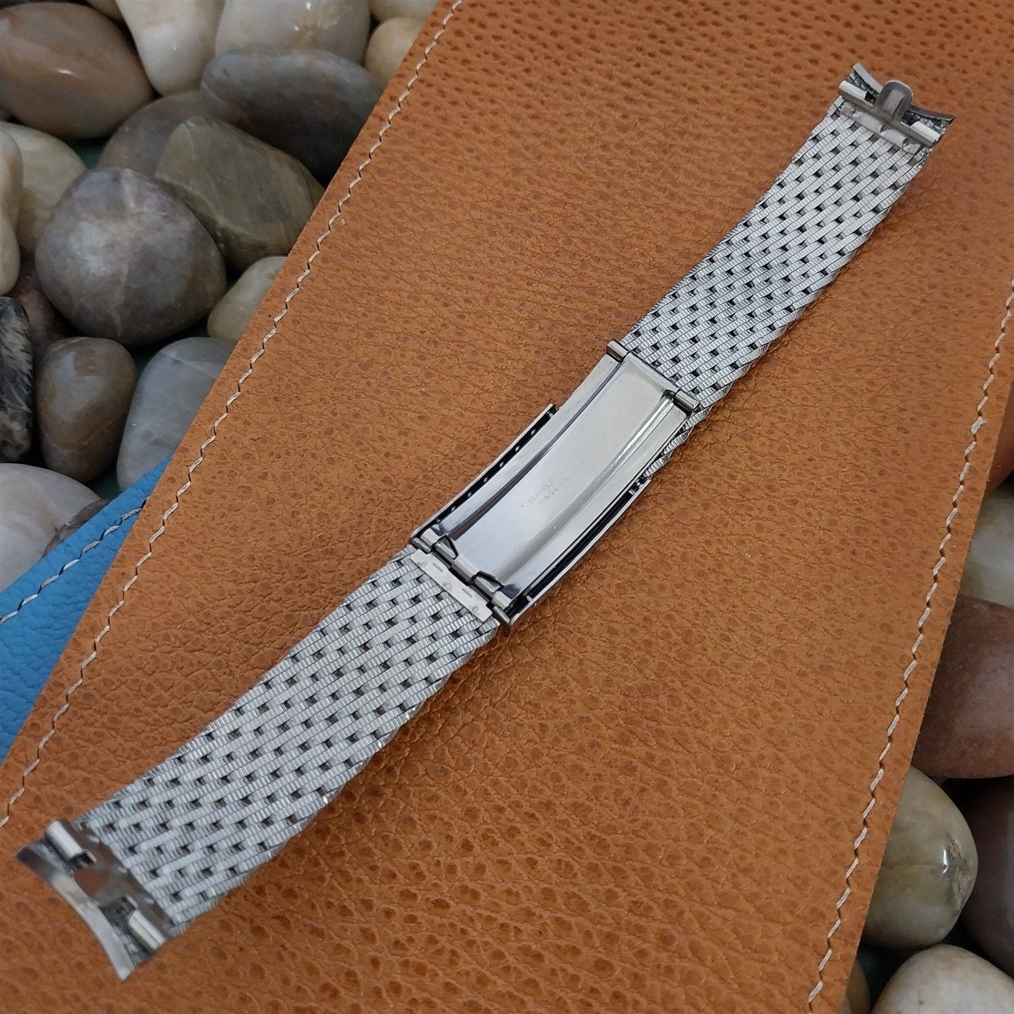 17.2mm 11/16" Stainless Steel Mesh Kreisler Unused 1960s Vintage Watch Band