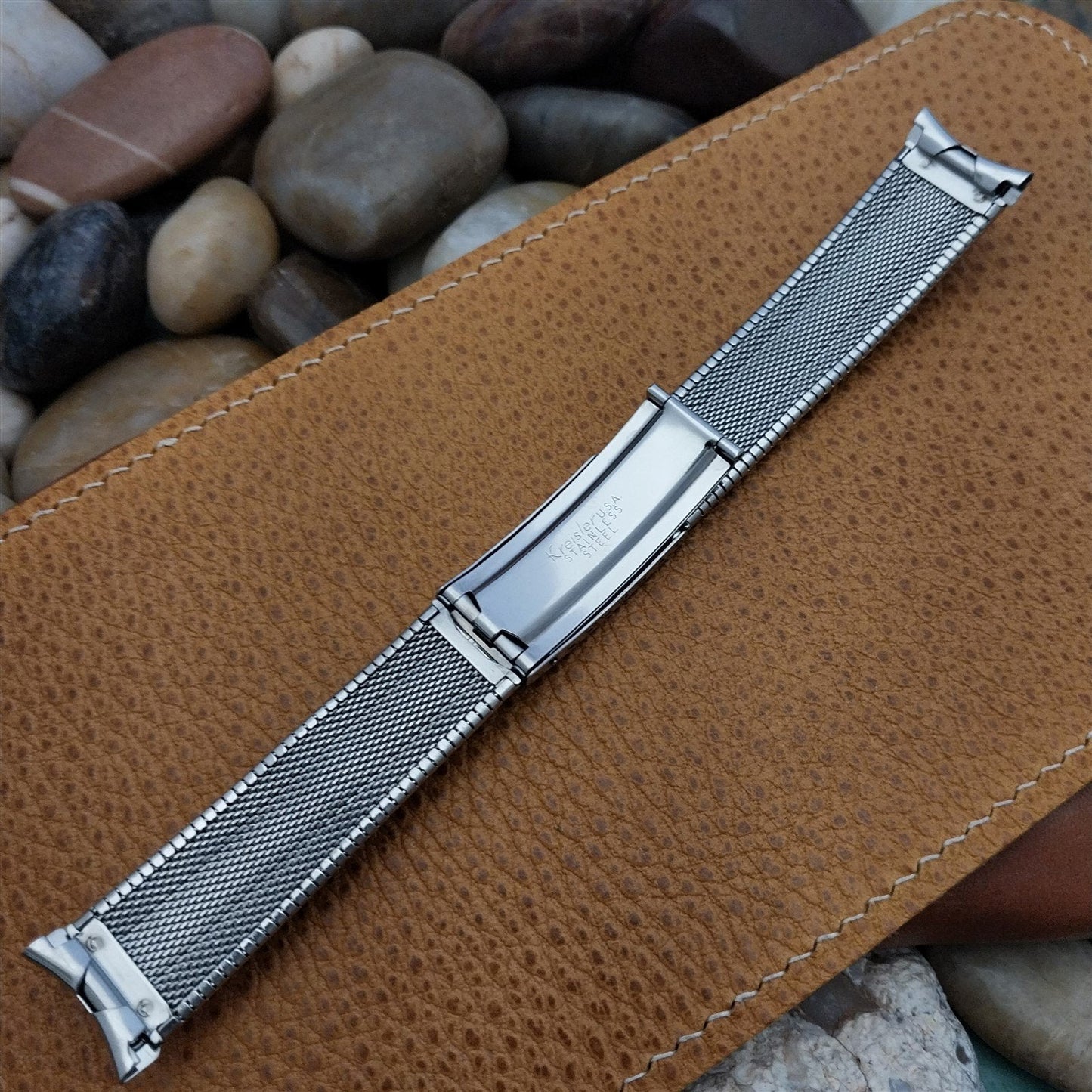 18mm 19mm 17.2mm 1960s Kreisler USA Stainless Steel Unused Vintage Watch Band