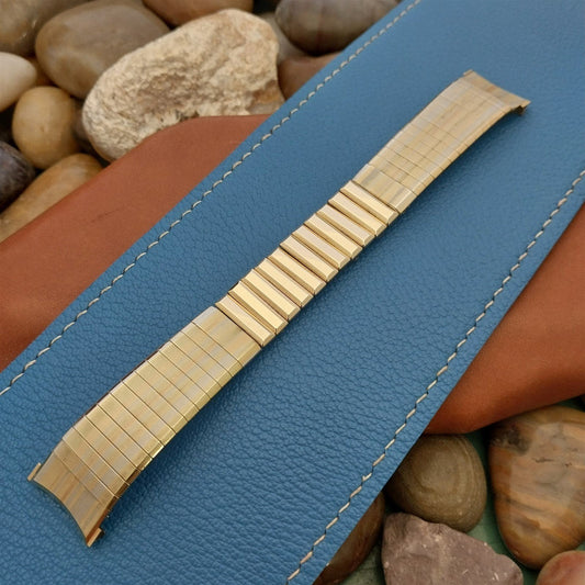 18mm 19mm Kreisler USA 3-Tone 10k Gold-Filled Unused 1960s Vintage Watch Band