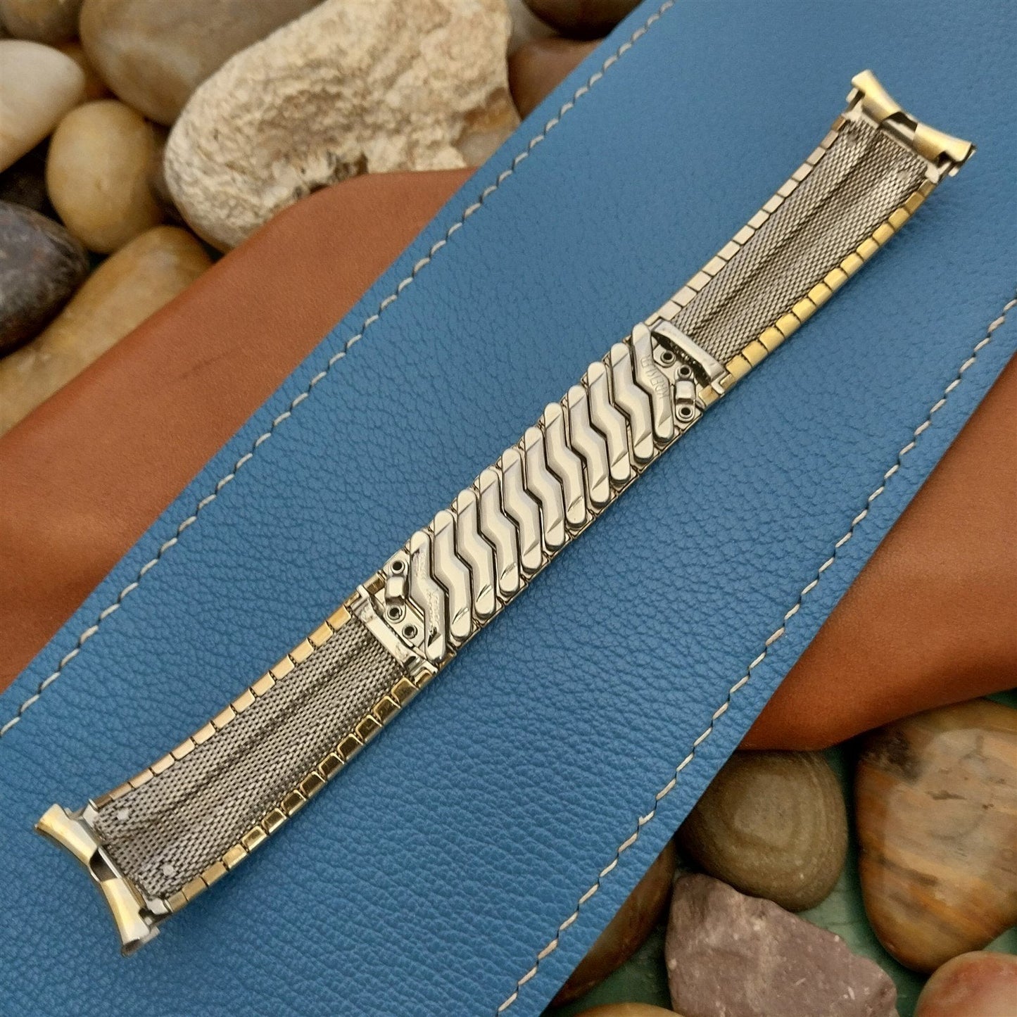 18mm 19mm Kreisler USA 3-Tone 10k Gold-Filled Unused 1960s Vintage Watch Band