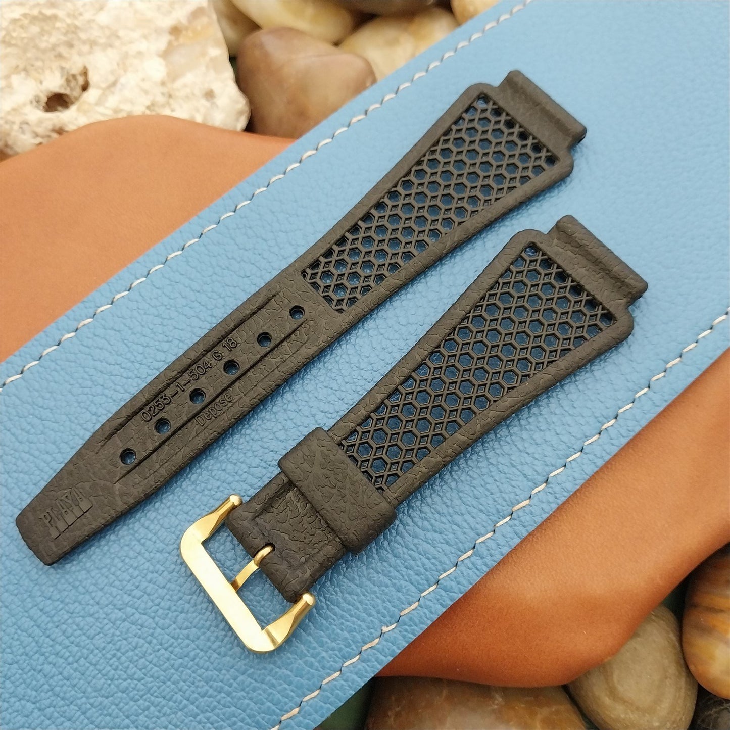 18mm Skindiver Golay Playa Swiss Tropical Scuba nos 1970s Vintage Watch Strap