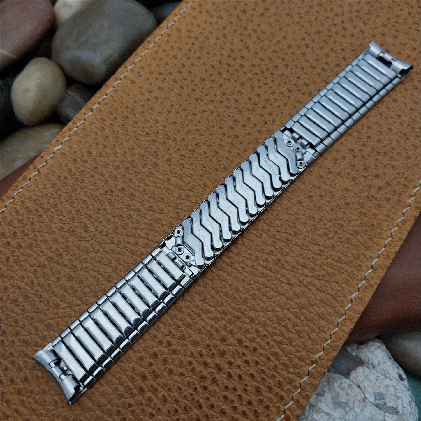 17mm Stainless Steel Expansion Baldwin USA nos 1960s Vintage Watch Band