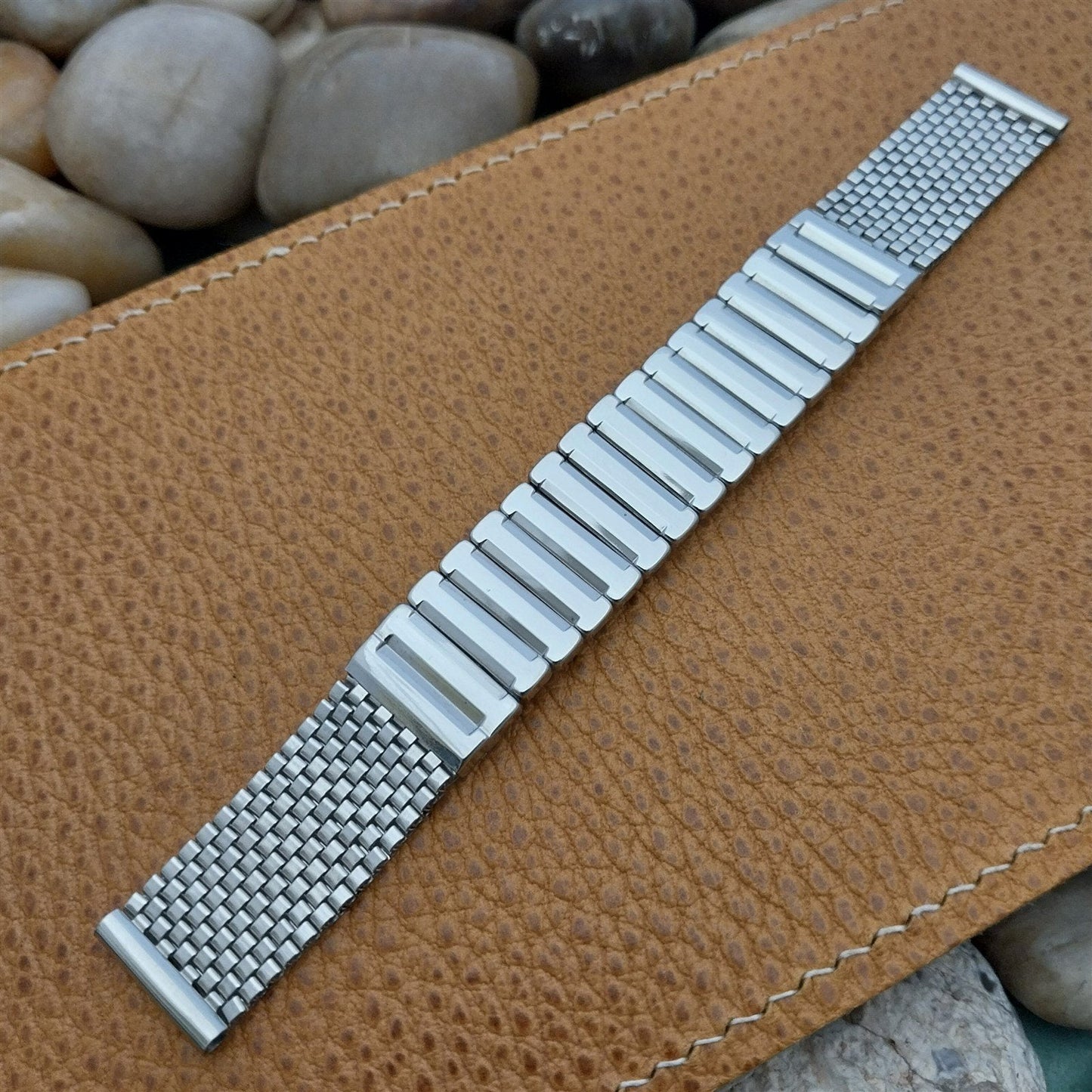 16mm 1950s Stainless Steel Mesh JB Champion Unused Classic Vintage Watch Band