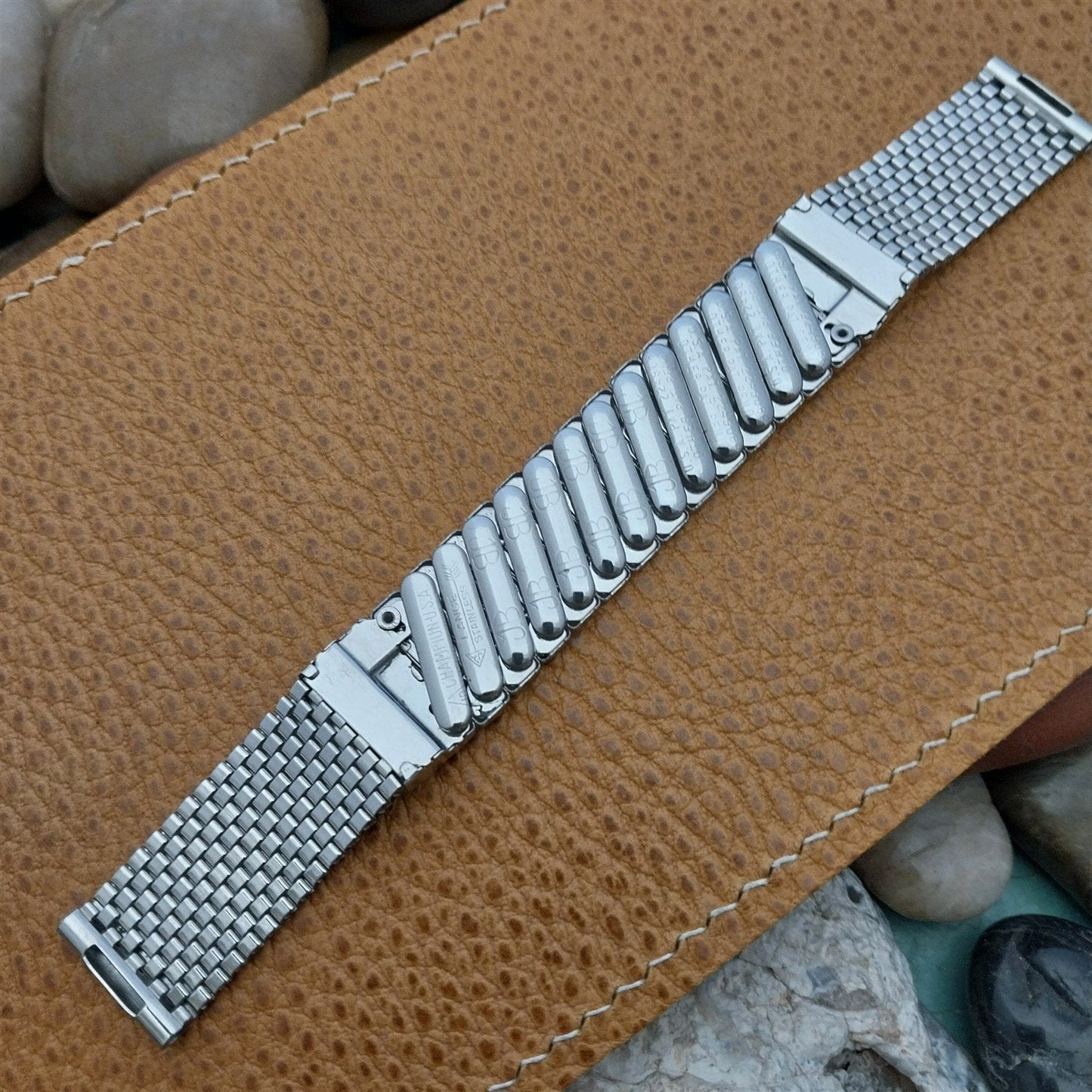 16mm 1950s Stainless Steel Mesh JB Champion Unused Classic Vintage Watch Band