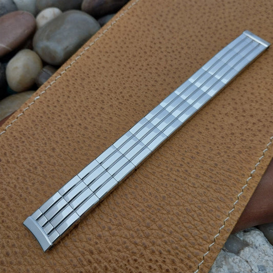 5/8" 12k White Gold-Filled Classic Gemex USA Unused MCM 1950s Vintage Watch Band