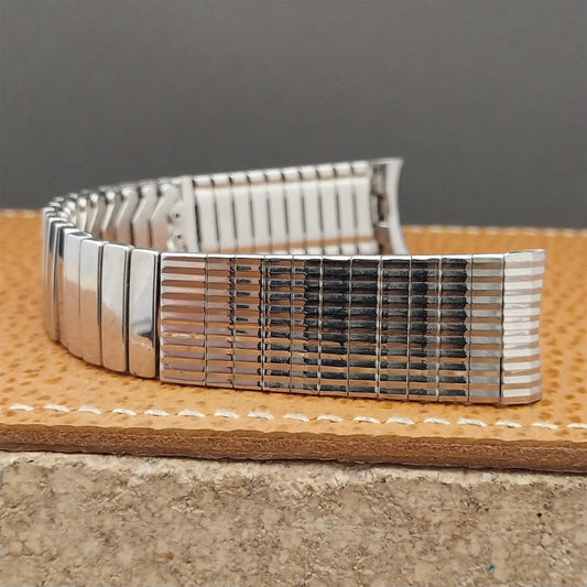 1960s 17.2mm Baldwin Stainless Steel Expansion Unused nos Vintage Watch Band