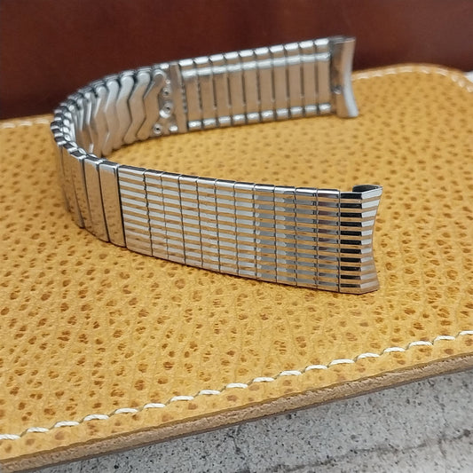 1960s 17.2mm Baldwin Stainless Steel Expansion Unused nos Vintage Watch Band