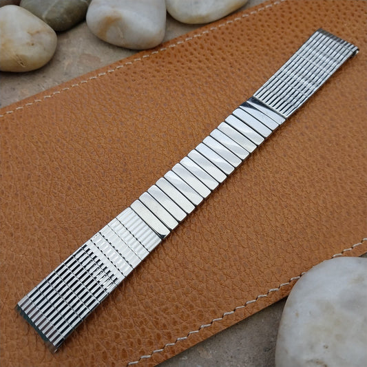 1960s 17.2mm Baldwin Stainless Steel Expansion Unused nos Vintage Watch Band