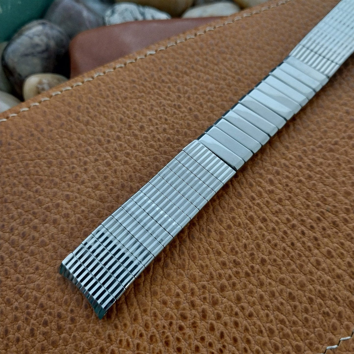 17.2mm 11/16 Baldwin USA Stainless Steel Expansion nos 1960s Vintage Watch Band