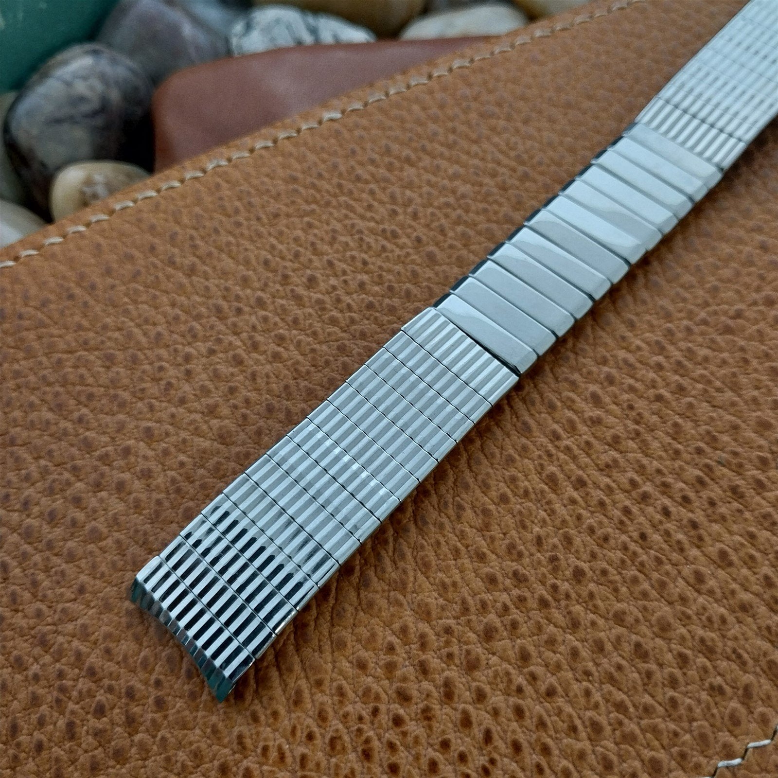 17.2mm 11/16 Baldwin USA Stainless Steel Expansion nos 1960s Vintage Watch Band