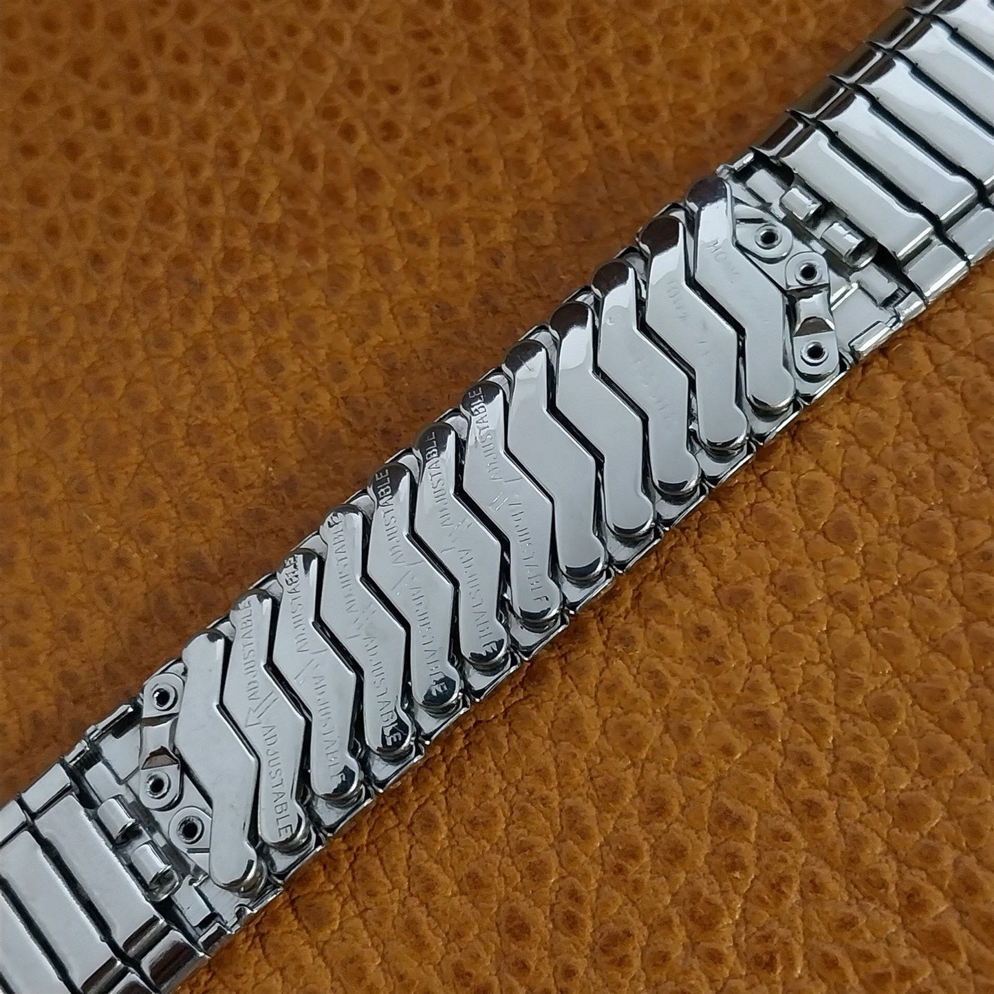 1960s 17mm Baldwin Stainless Steel Expansion Unused Vintage Watch Band